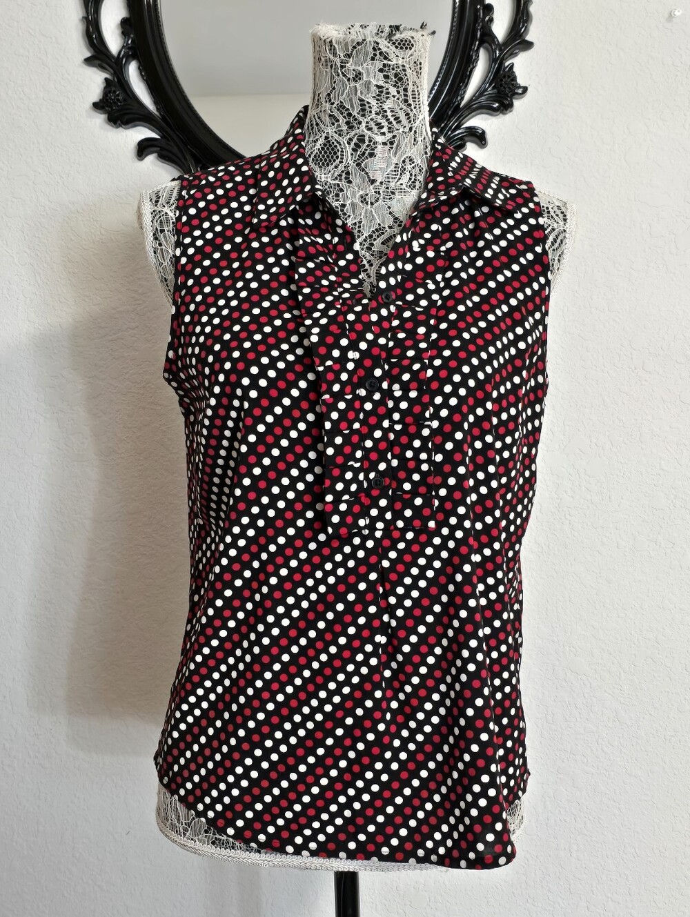Tommy Hilfiger Sleeveless Polkadot Shirt